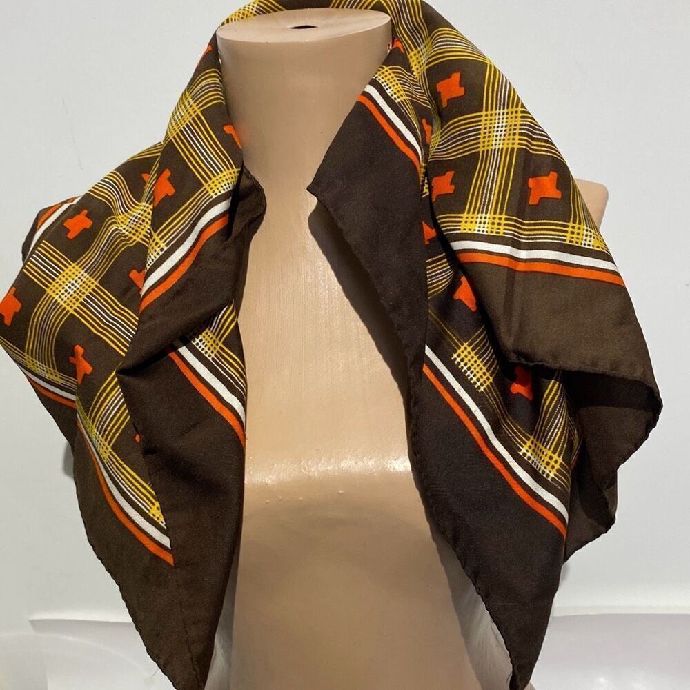 Christian Women's Multicolor Geometric Square Wrap Scarf‎